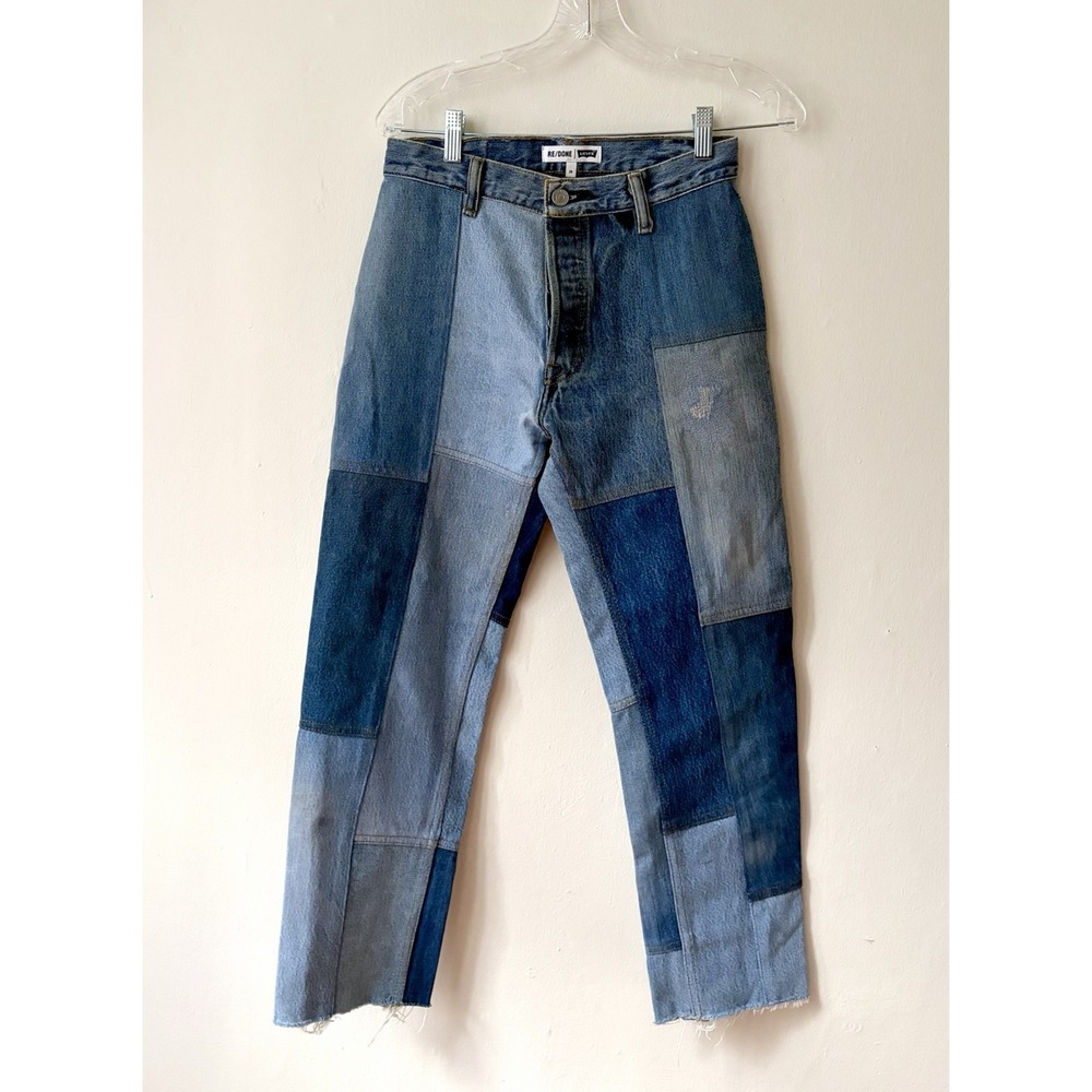 Re/done X Levi's $595 70s Patch Jeans Size 26 - Picture 5 of 8